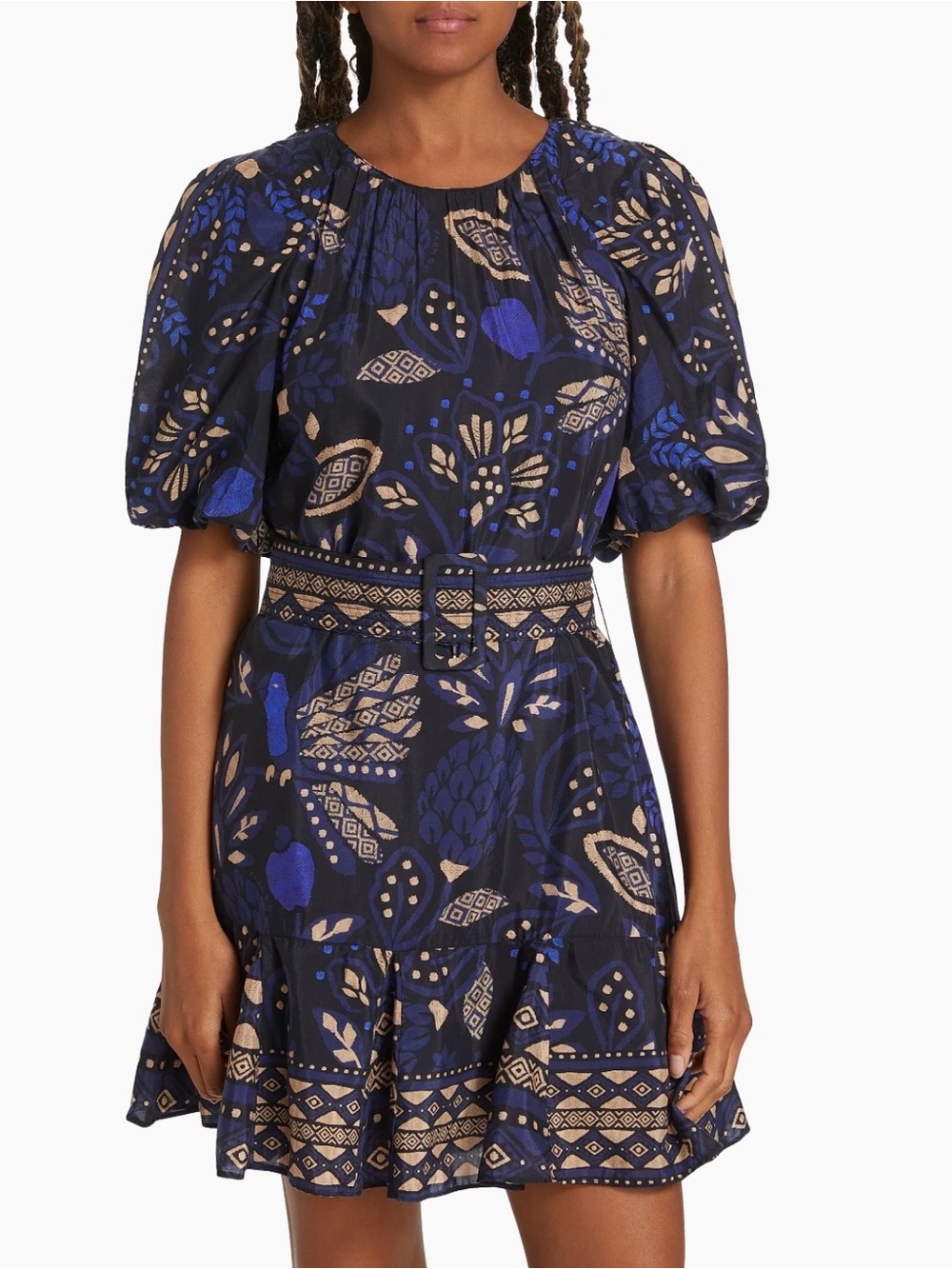 FARM Rio Macaw Forest Black Mini Dress